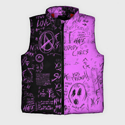 Мужской жилет Dead inside purple black, цвет: 3D-красный