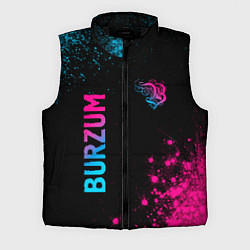 Мужской жилет Burzum - neon gradient: надпись, символ