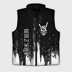 Мужской жилет Burzum и рок символ на темном фоне, цвет: 3D-черный