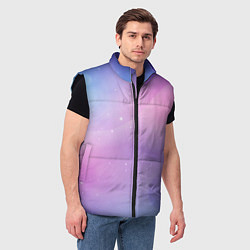 Мужской жилет Градиентовый космос, цвет: 3D-черный — фото 2