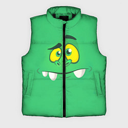 Мужской жилет Мультяшное лицо монстра, цвет: 3D-черный