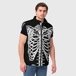 Мужской жилет Skeleton ribs, цвет: 3D-светло-серый — фото 2