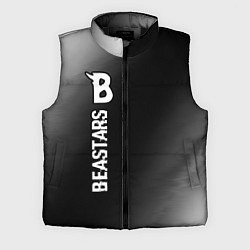 Мужской жилет Beastars glitch на темном фоне: по-вертикали
