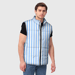 Мужской жилет Полосатый морской, цвет: 3D-черный — фото 2