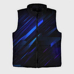 Мужской жилет Blue black texture, цвет: 3D-черный