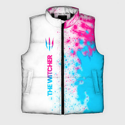 Мужской жилет The Witcher neon gradient style: по-вертикали
