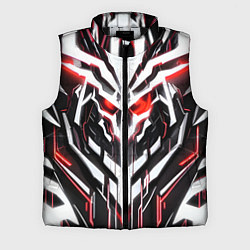 Мужской жилет Киберпанк скелет красный, цвет: 3D-черный