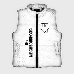 Мужской жилет The Neighbourhood glitch на светлом фоне: надпись,