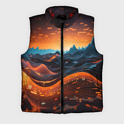 Мужской жилет Цифровой пейзаж