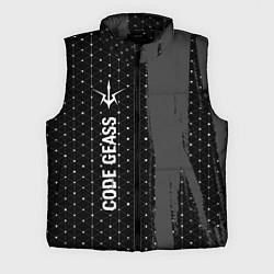 Мужской жилет Code Geass glitch на темном фоне: по-вертикали