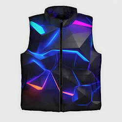 Мужской жилет Большие неоновые плиты, цвет: 3D-черный