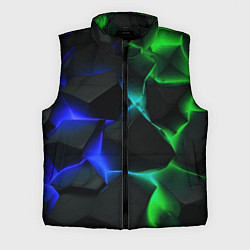 Мужской жилет Синие и зеленые плиты
