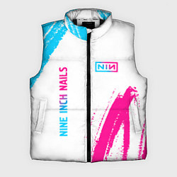 Мужской жилет Nine Inch Nails neon gradient style: надпись, симв, цвет: 3D-черный