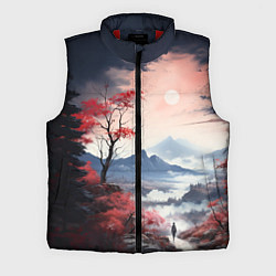 Мужской жилет Луна над горами