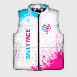 Мужской жилет Sally Face neon gradient style: надпись, символ