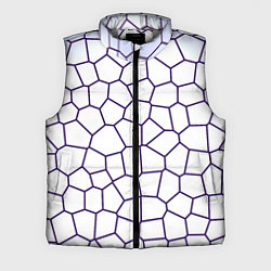 Мужской жилет Сетчатый паттерн, цвет: 3D-светло-серый