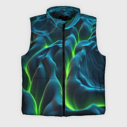 Мужской жилет Зеленая кислотная текстура с плитами, цвет: 3D-черный