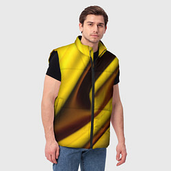 Мужской жилет Желтая футболка, цвет: 3D-черный — фото 2