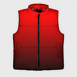 Мужской жилет Градиент красно-чёрный, цвет: 3D-светло-серый