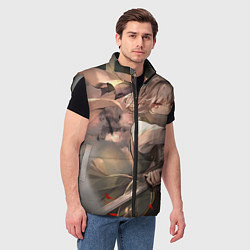 Мужской жилет Touhou Project Ёму Компаку, цвет: 3D-светло-серый — фото 2