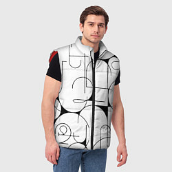 Мужской жилет Армения моя Буквы, цвет: 3D-красный — фото 2