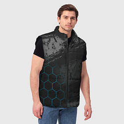 Мужской жилет Абстракция гранж, цвет: 3D-черный — фото 2