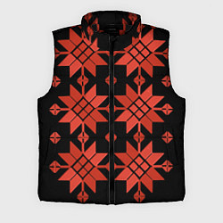 Мужской жилет Удмуртский - вертикаль black