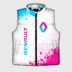Мужской жилет Renault neon gradient style: надпись, символ