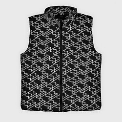 Мужской жилет Киберпанк линии белые, цвет: 3D-светло-серый