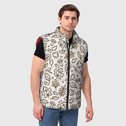 Мужской жилет Осень - бежевый 2, цвет: 3D-красный — фото 2