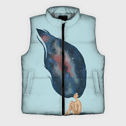 Мужской жилет Девушка космос в волосах