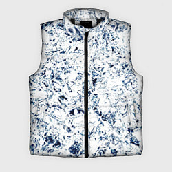 Мужской жилет Паттерн ледяные вершины гор, цвет: 3D-черный