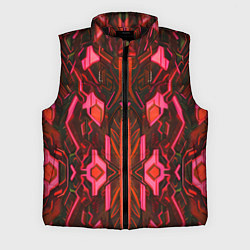 Мужской жилет Киберпанк неоновая броня красная