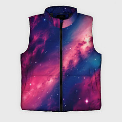 Мужской жилет Галактика в розовом цвете, цвет: 3D-черный