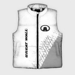 Мужской жилет Great Wall speed на светлом фоне со следами шин ве