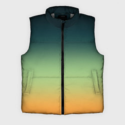 Мужской жилет Темно-зеленый и желтый градиент