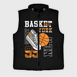 Мужской жилет Basketball New York, цвет: 3D-светло-серый