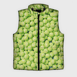 Мужской жилет Много теннисных мячей, цвет: 3D-черный