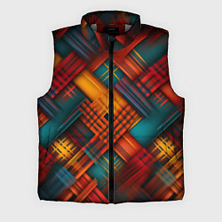 Мужской жилет Разноцветная клетка в шотландском стиле, цвет: 3D-светло-серый