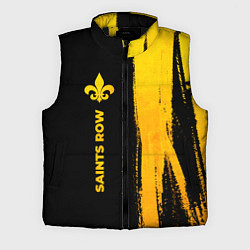Мужской жилет Saints Row - gold gradient по-вертикали, цвет: 3D-черный