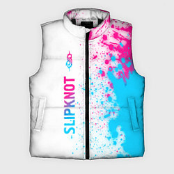 Мужской жилет Slipknot neon gradient style по-вертикали, цвет: 3D-черный
