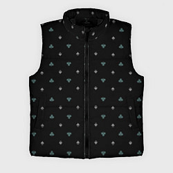 Мужской жилет Карточные масти на чёрном фоне