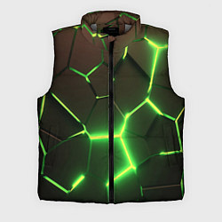 Мужской жилет Зелёные плиты разломы атомные