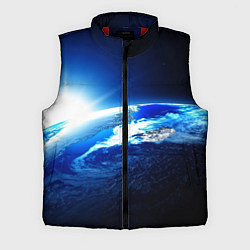 Мужской жилет Восход солнца в космосе, цвет: 3D-красный