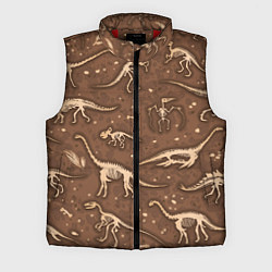 Мужской жилет Dinosaurs bones, цвет: 3D-красный