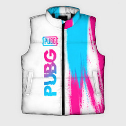 Мужской жилет PUBG neon gradient style по-вертикали