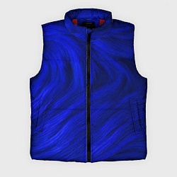 Мужской жилет Текстура синей шерсти, цвет: 3D-красный
