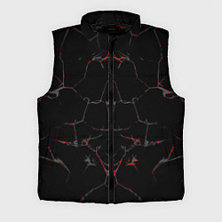 Мужской жилет Черные текстуры и трещины, цвет: 3D-черный