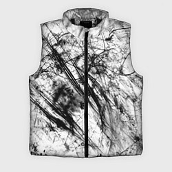 Мужской жилет Чёрно белые узоры, цвет: 3D-черный
