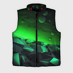 Мужской жилет Абстрактное эхо зелени, цвет: 3D-красный